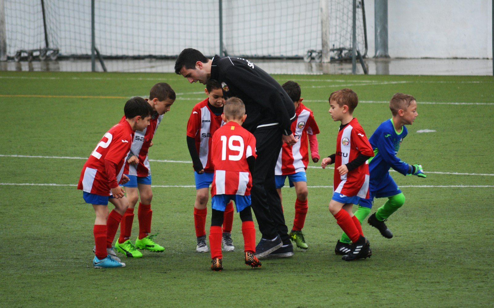 Team scrimmage with coaching